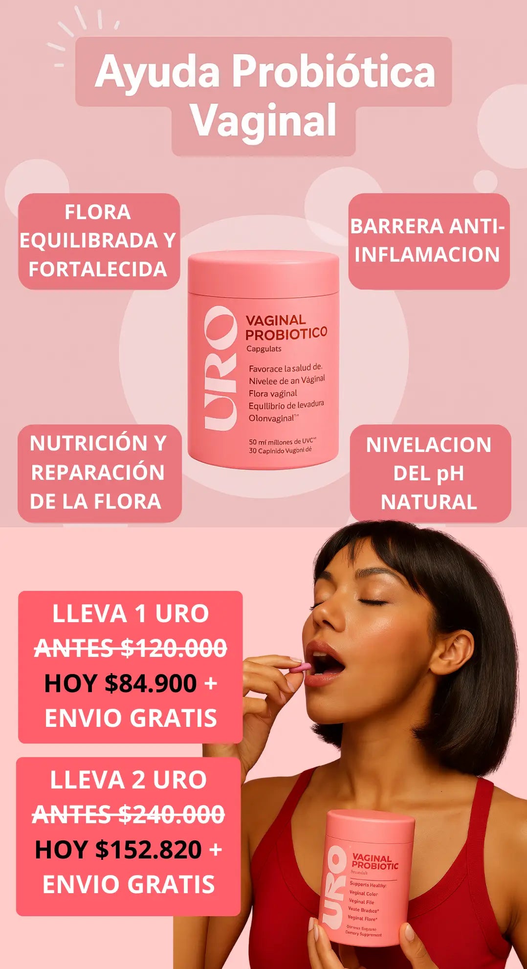 URO Probiótico vaginal