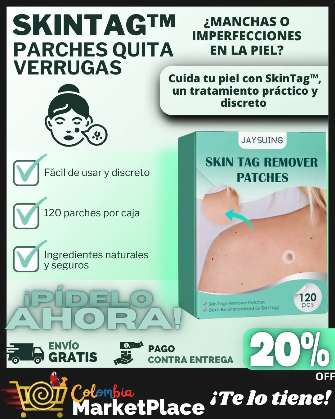 SkinTag | Parches Quita Verrugas