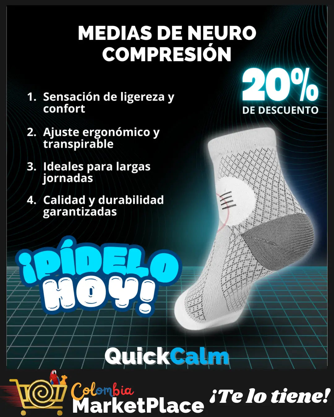 QuickCalm | Medias de neuro compresión